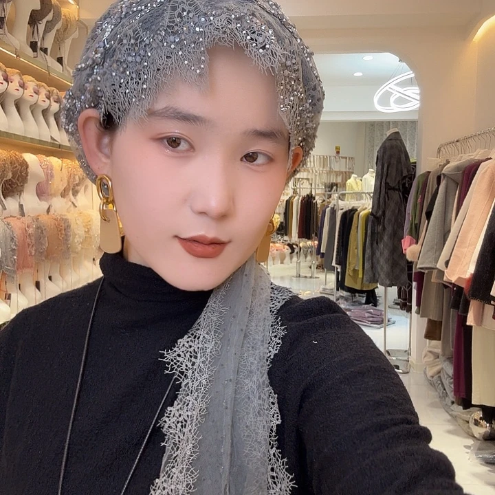 涤纶（聚酯纤维）灰色高端披肩帽398