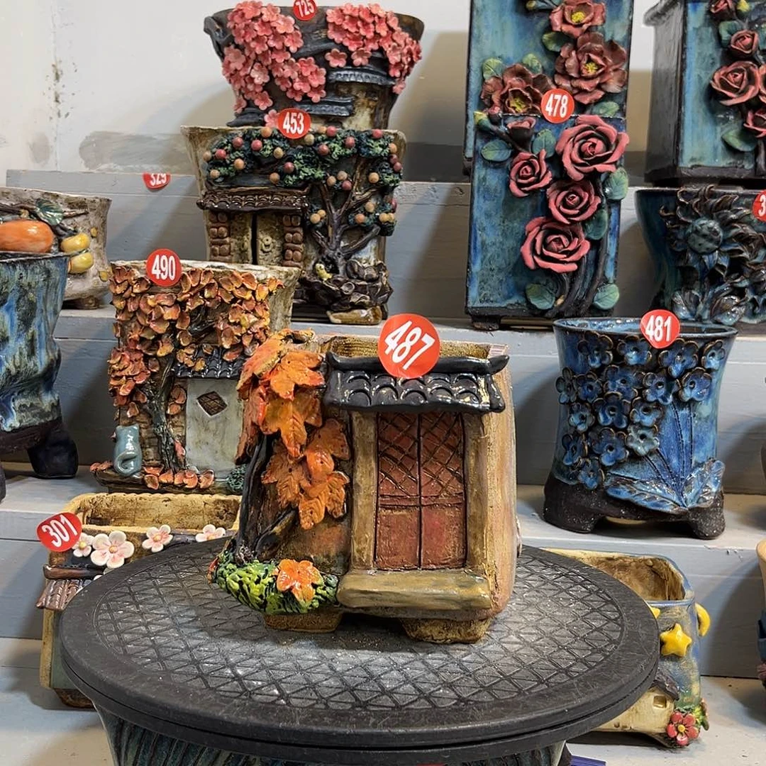 微瑕487 号陶然花器手工花盆