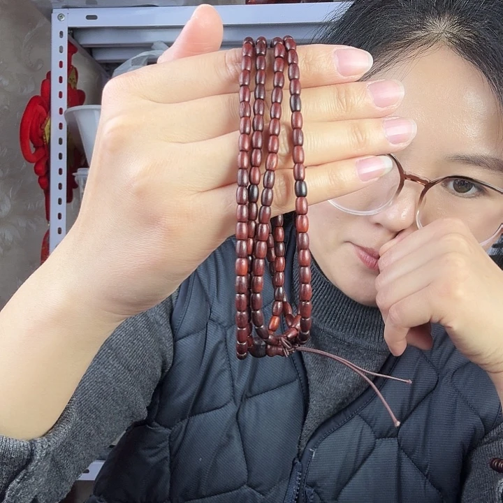 檀香紫檀（小叶紫檀）小叶紫檀米珠