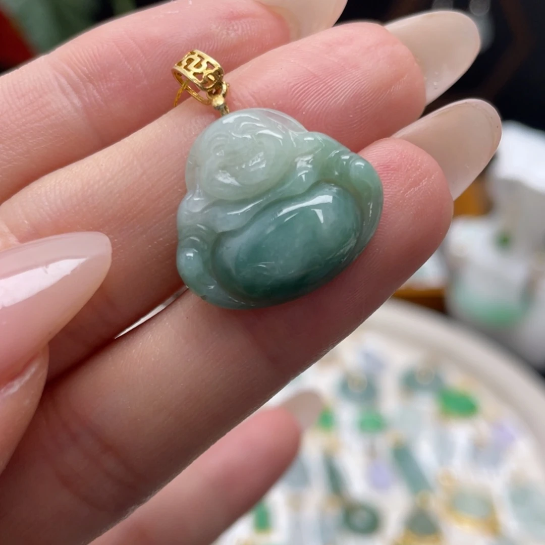 翡翠银S925镶嵌颈饰