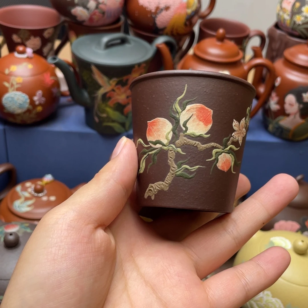 茶杯紫泥紫砂主人杯100cc