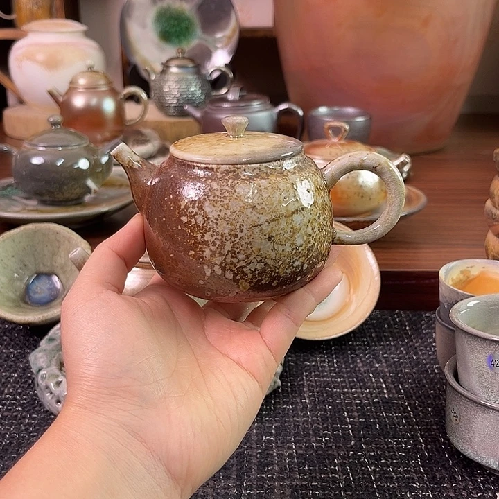 柴烧龙窑微瑕精品壶