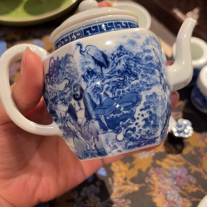D*波钟家窑柴窑八仙过海壶