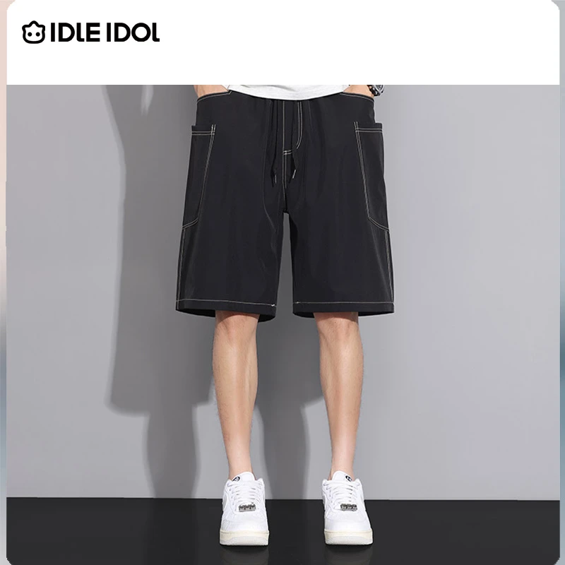 IDLE IDOL夏季冰感新款潮流宽松休闲运动百搭男女款工装短裤