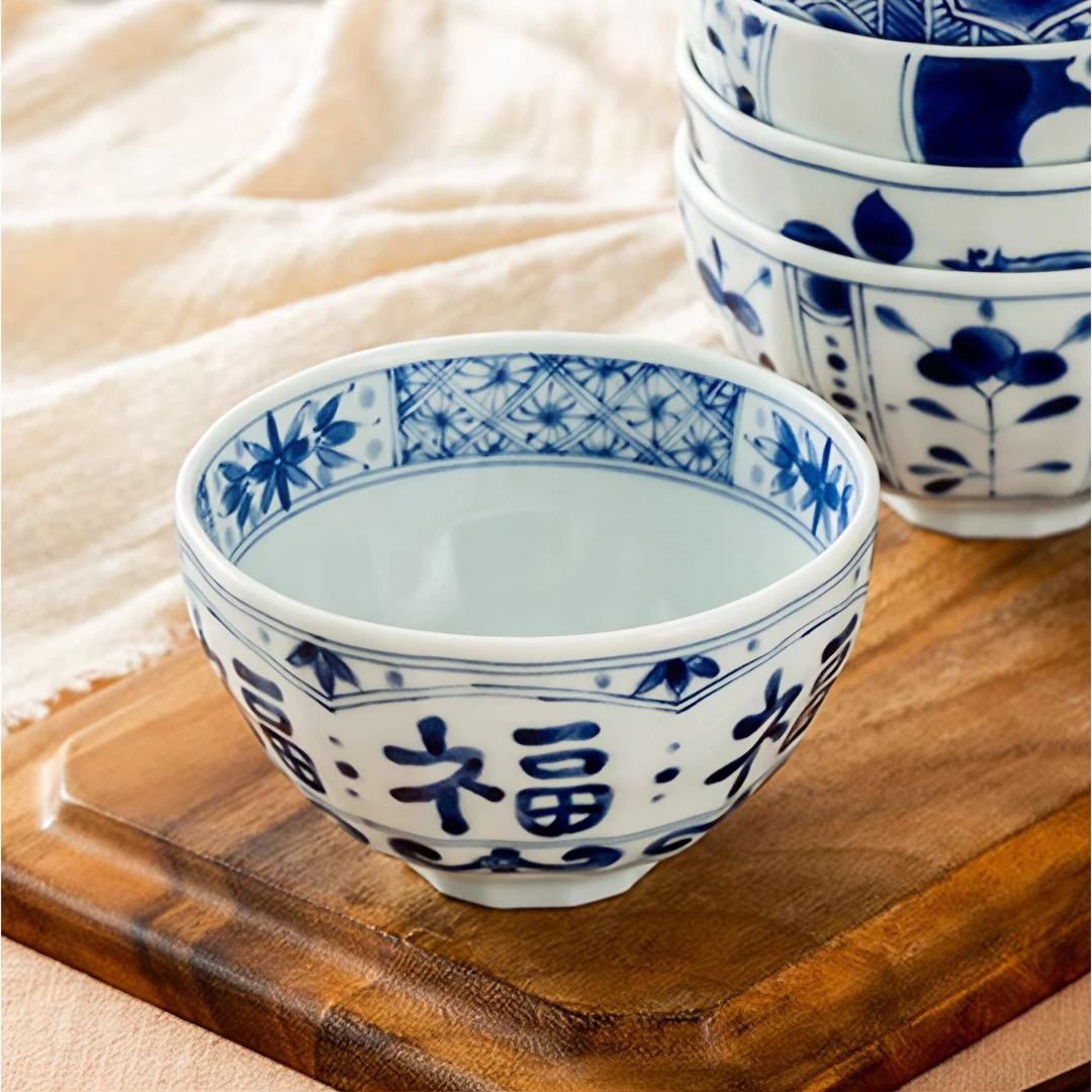 蓝凛堂 福文字4.9英寸饭碗