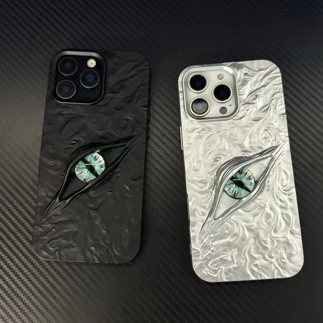 立体恶魔之眼苹果17promax手机壳iPhone16潮酷15适用14创意13/12