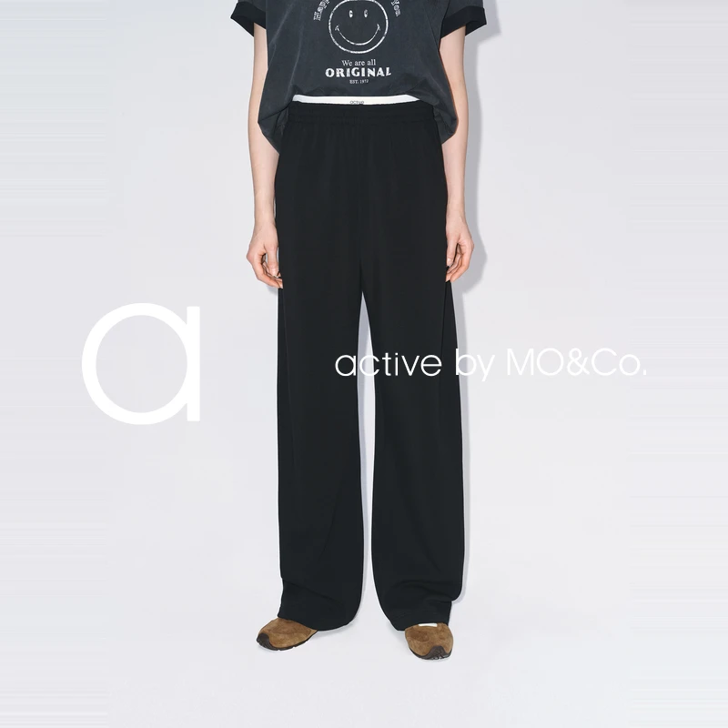 【active系列】MOCO卫裤2025冬新品底抓绒厚实弯刀裤MBE4PAT006
