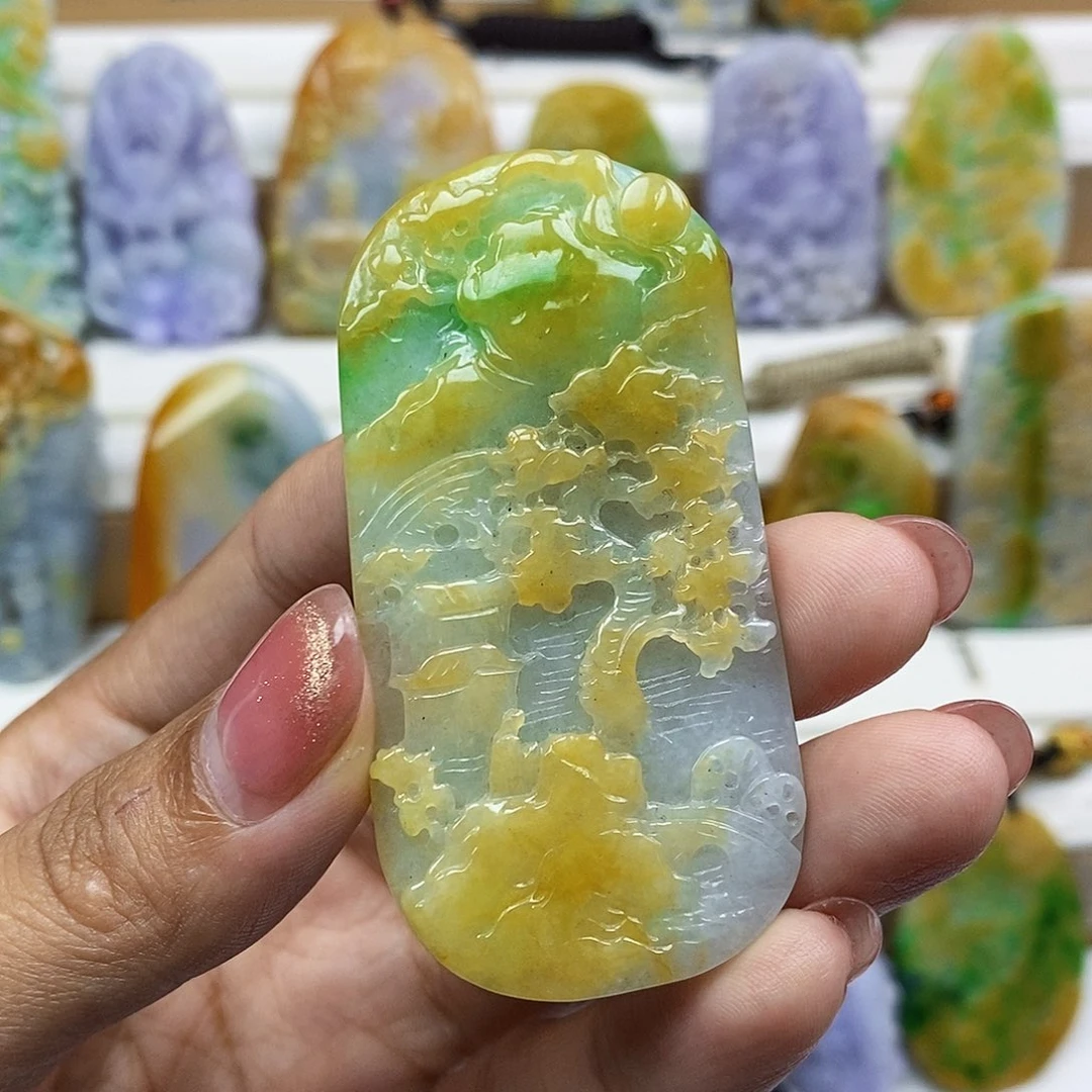 定制翡翠未镶嵌天然翡翠A货