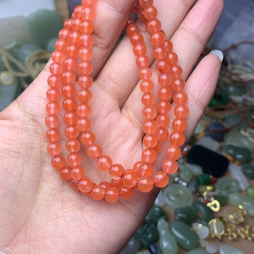 南红玛瑙未镶嵌颈饰