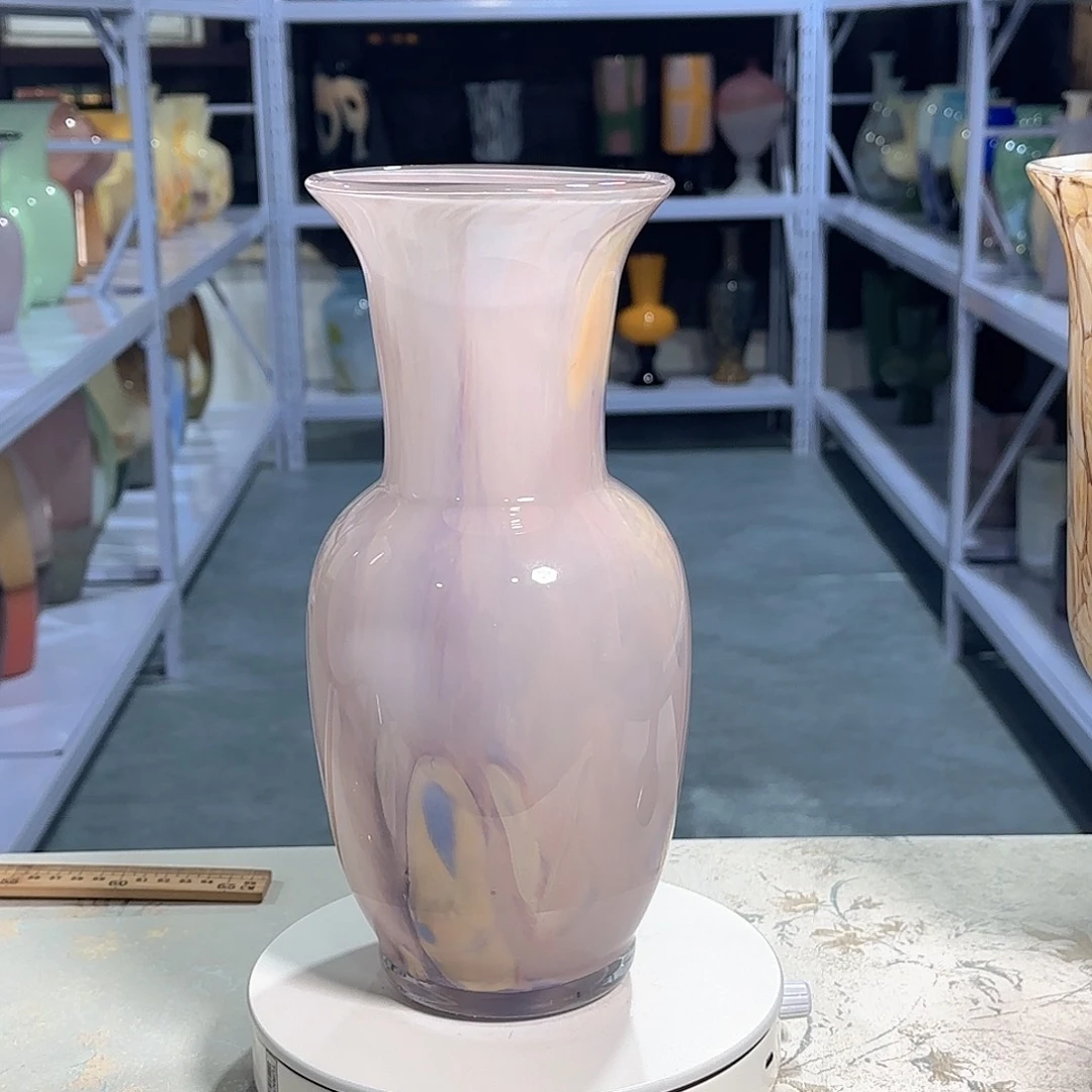 琉璃紫色系手工琉璃花瓶单只