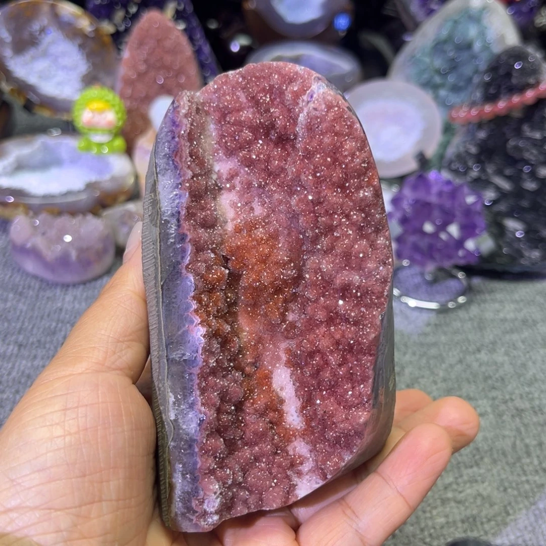 摆件紫晶未镶嵌水晶