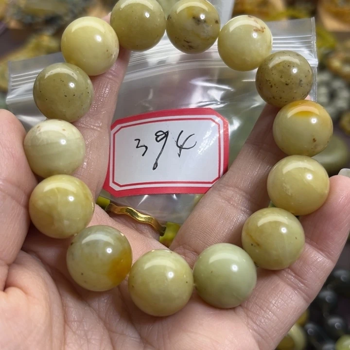 未镶嵌蛇纹石玉手链