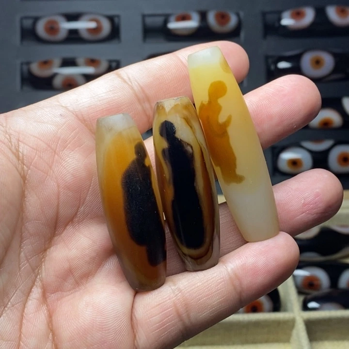 玛瑙/玉髓桶珠未镶嵌用****9悟道