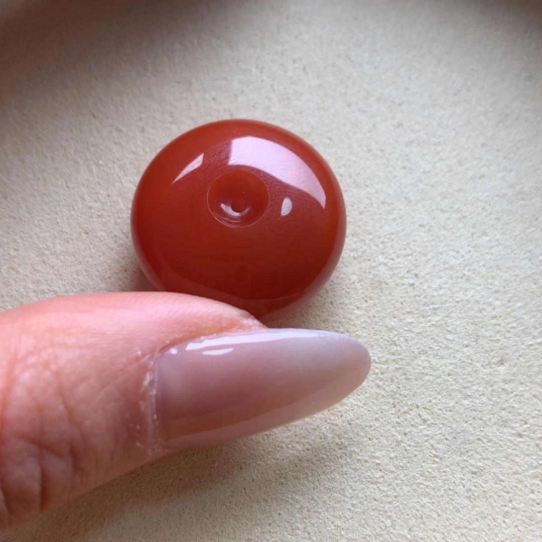 南红玛瑙未镶嵌保山天然原矿南红平安扣吊坠