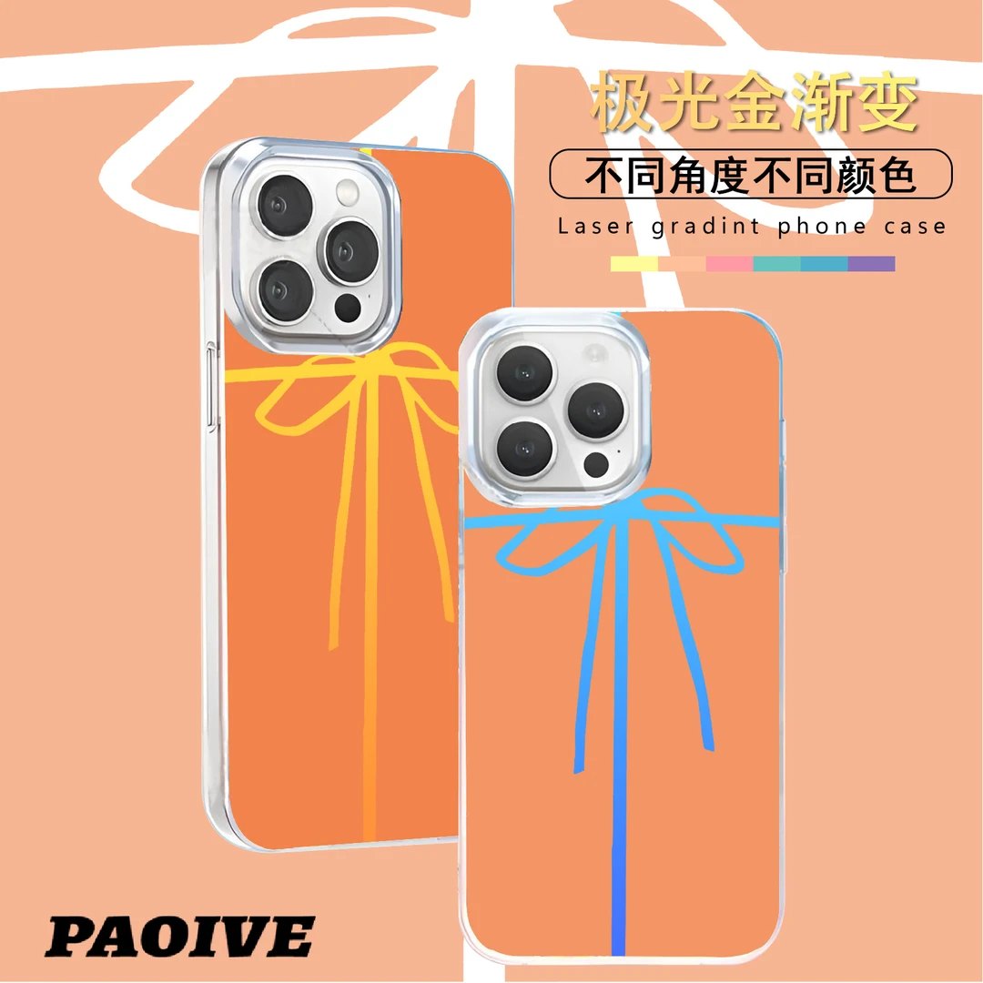 蝴蝶结适用苹果华为vivo一加iPhone小米红米极光手机壳