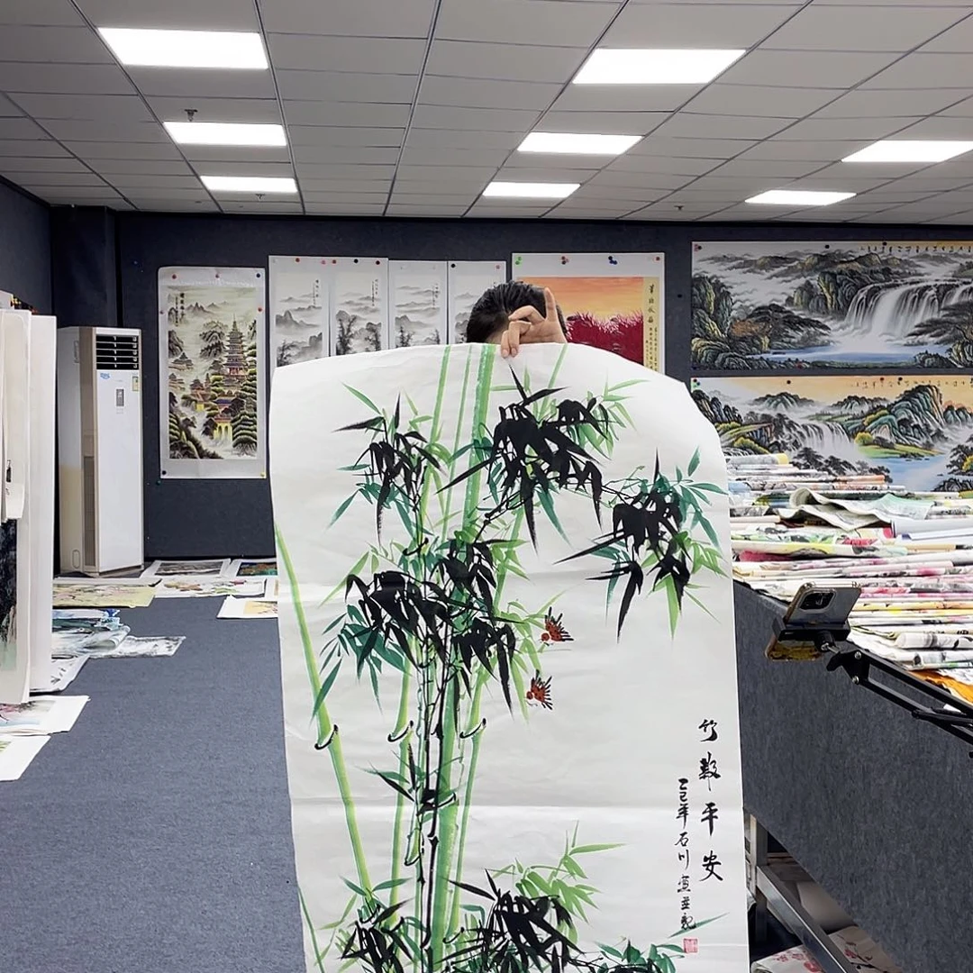 国画作品小姐姐放漏…