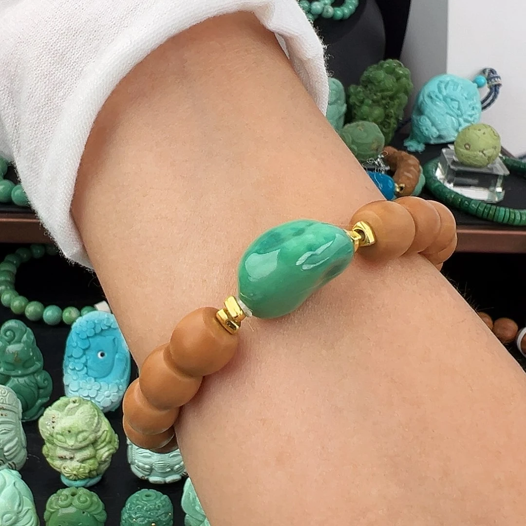 绿松石未镶嵌绿松石主播璐璐