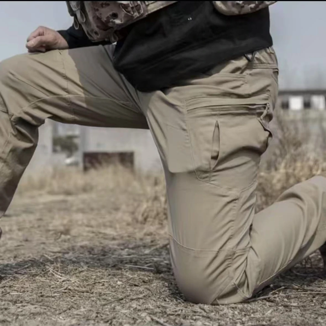 新款IX8户外裤春秋弹力宽松多口袋结实耐磨工装裤
