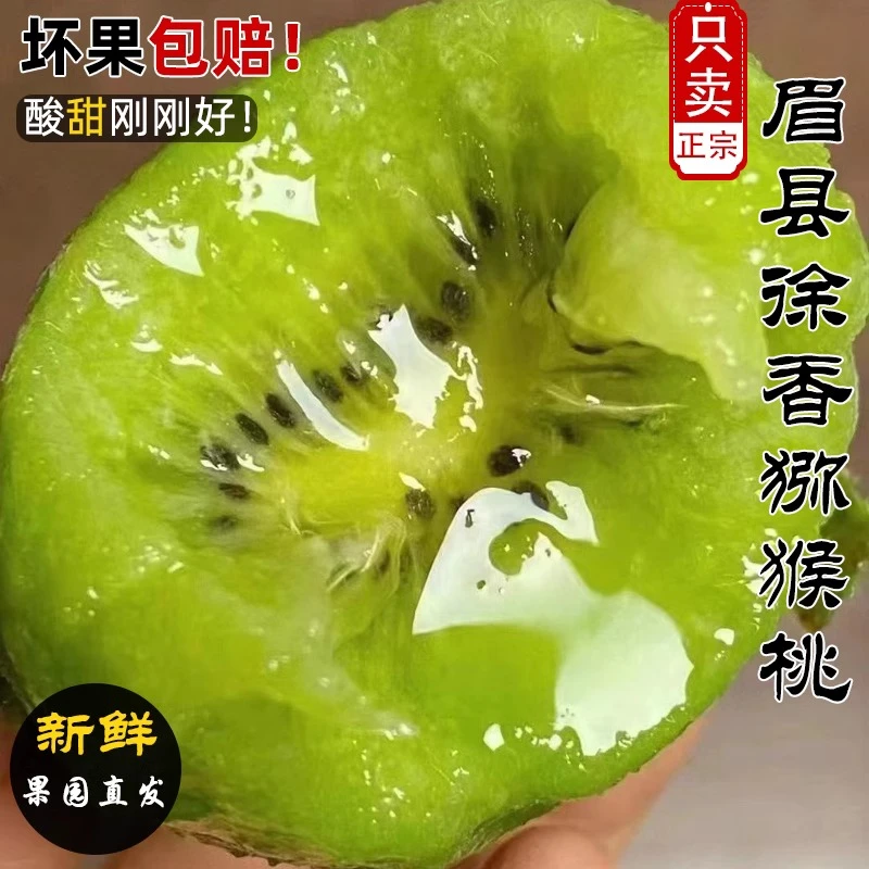 正宗陕西眉县真徐香猕猴桃应季水果新鲜采摘绿心奇异果甜度维C高