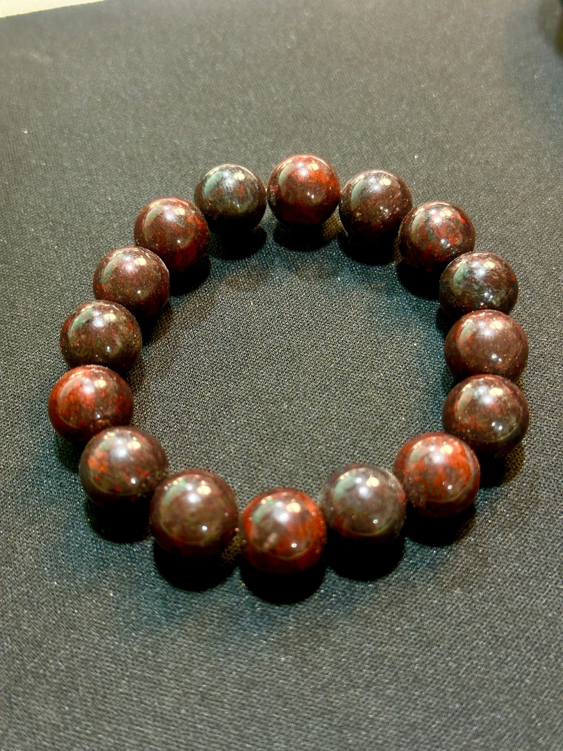 火星陨石圆珠手串@多样性发其一