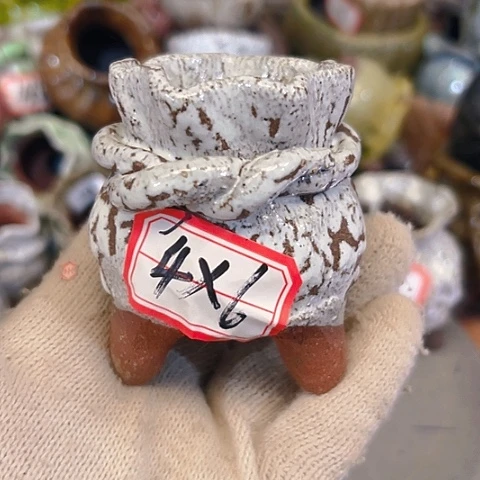 粗陶花盆手工花盆制作就这样