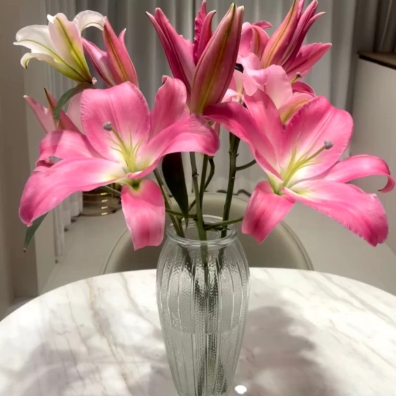 粉红色香水百合鲜花辽宁凌源发货