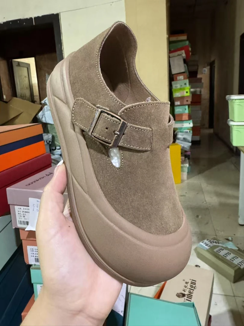 1693 卡其  新款勃肯 一脚蹬