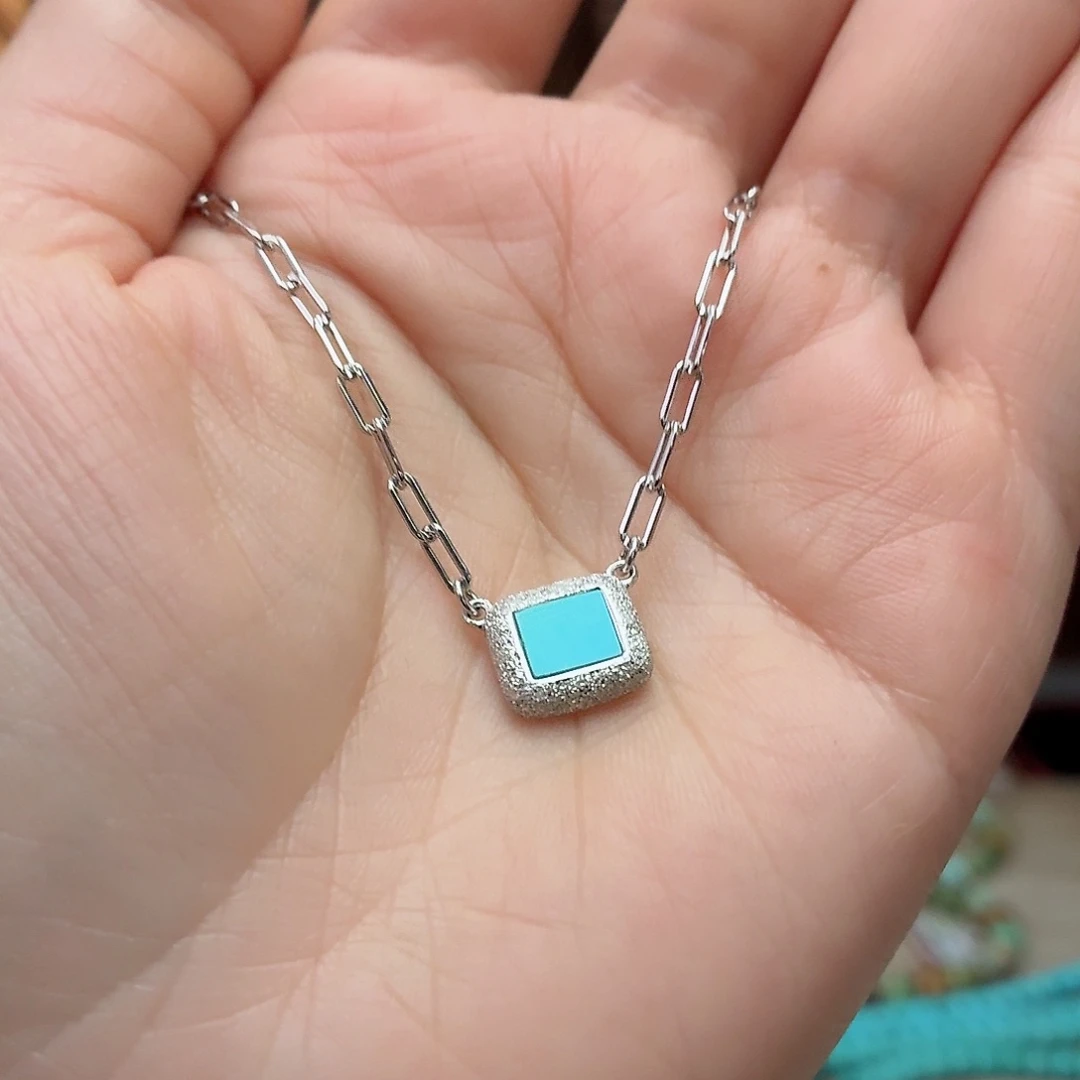 银S925镶嵌绿松石珠宝奇石