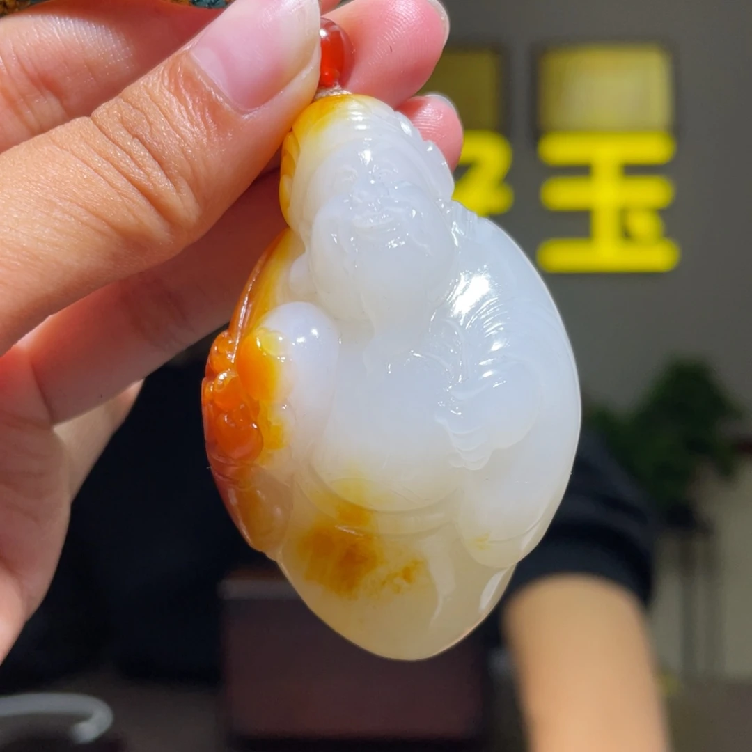 颈饰未镶嵌和田玉初**意