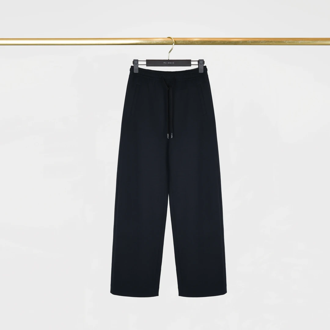 RuienCo.云朵空气裤 羊毛莫代尔空气层夏宽松时尚休闲裤香蕉裤