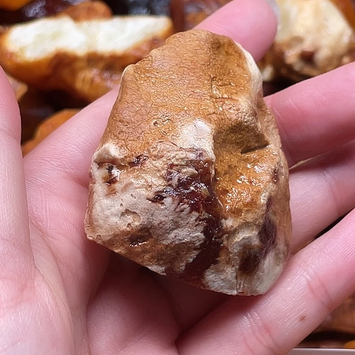 西***子定制琥珀花蜡原石手把