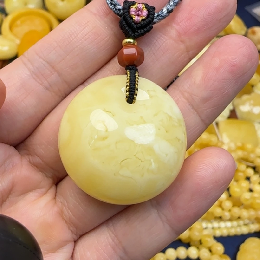 未镶嵌颈饰蜜蜡天然蜜蜡