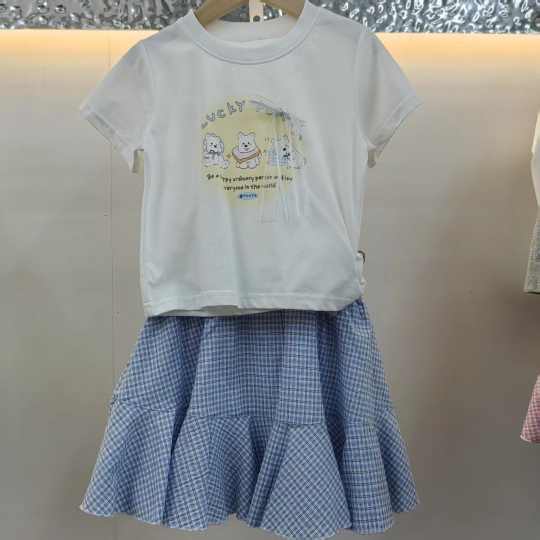 婴格朗迪5709女童休闲夏时尚洋气套装