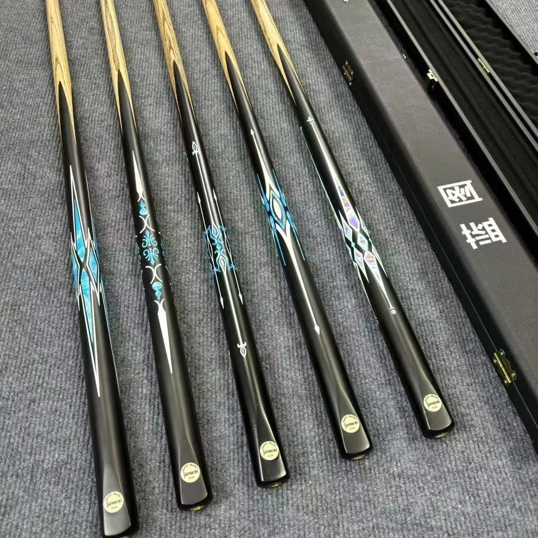 LT系列23456水标打印同款一体通杆小头全新中式黑八台球杆