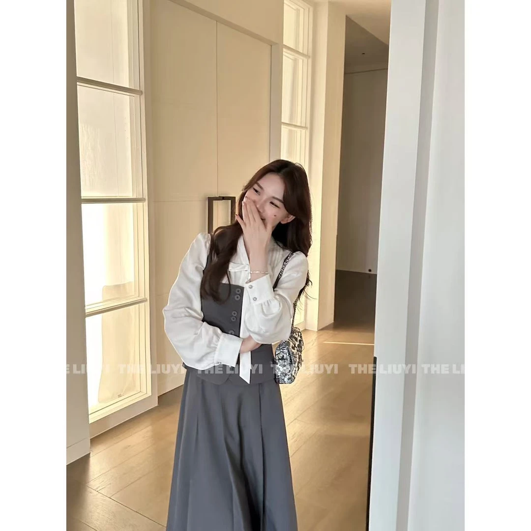 【LIUYI】可鲁千金~法式气质显瘦高级感马甲58313