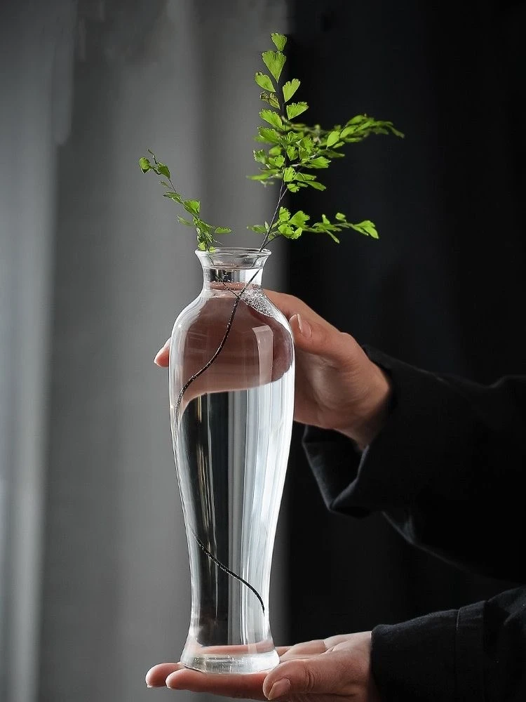 高透玻璃观音花瓶fl