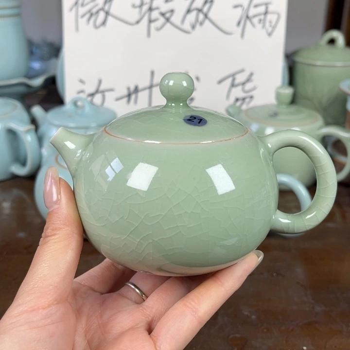 21号豆绿西施壶不完完美