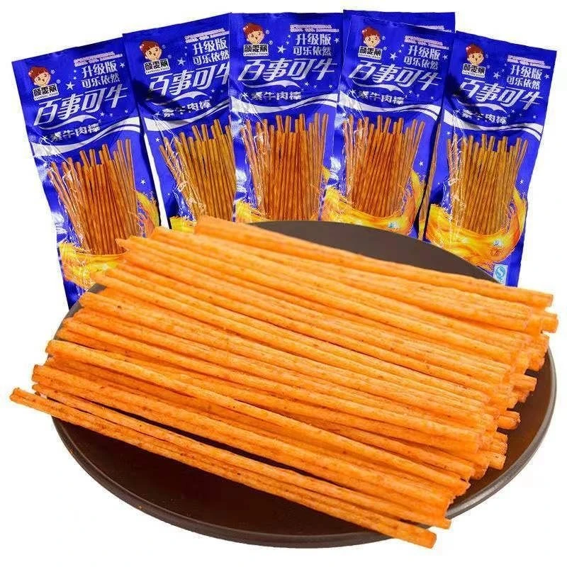 百事可牛素牛肉棒8090儿时怀旧零食辣条辣片麻辣条辣丝面筋零食品