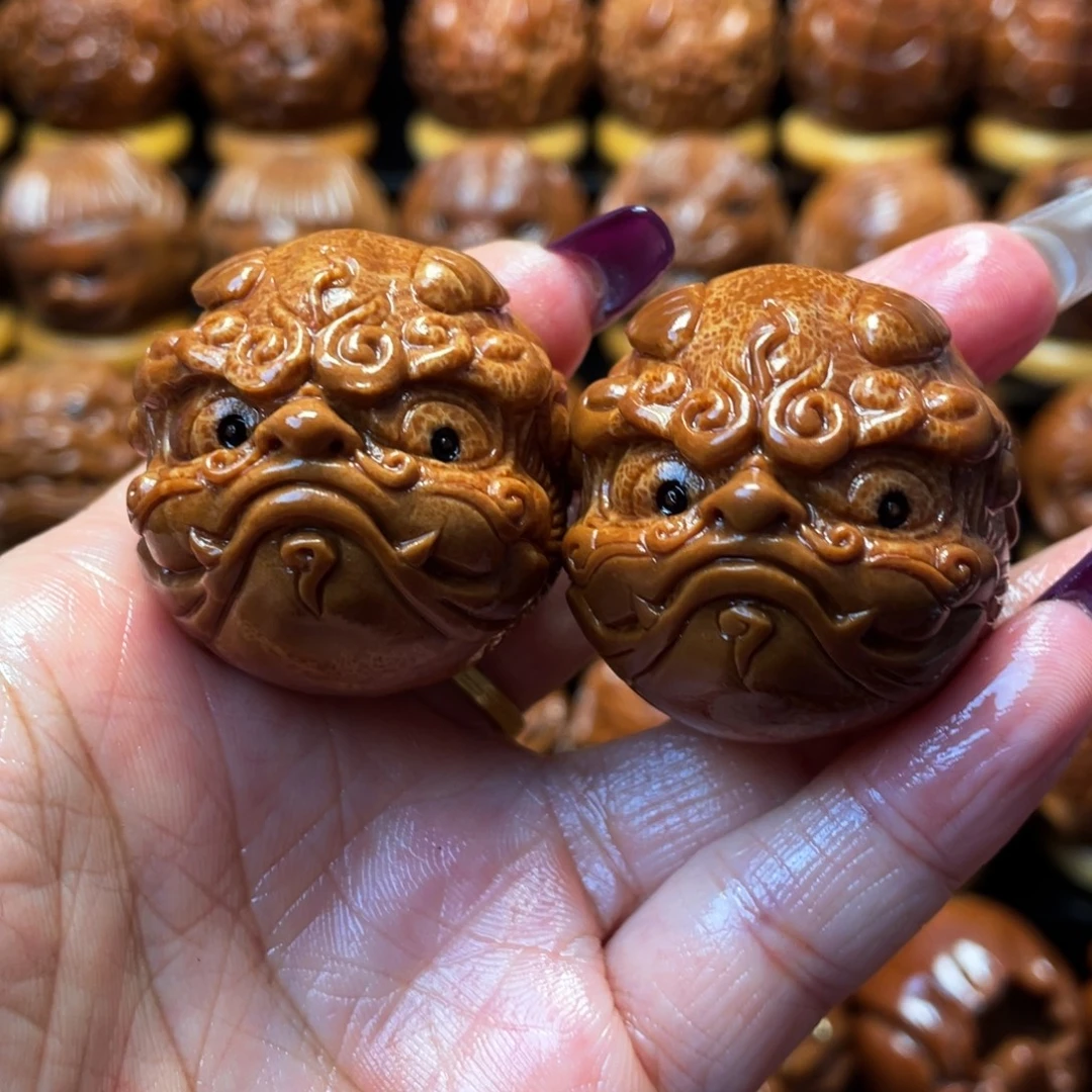 橄榄核把件橄榄球