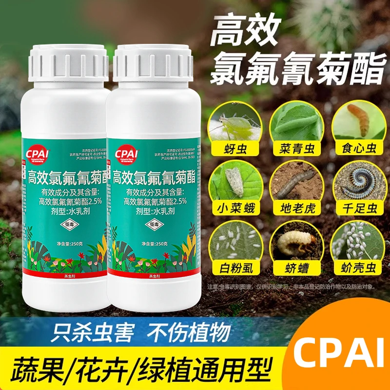 CPAI高效氯氰氟菊酯花卉绿植杀虫剂菊酯类土壤蔬菜虫果树专用农药