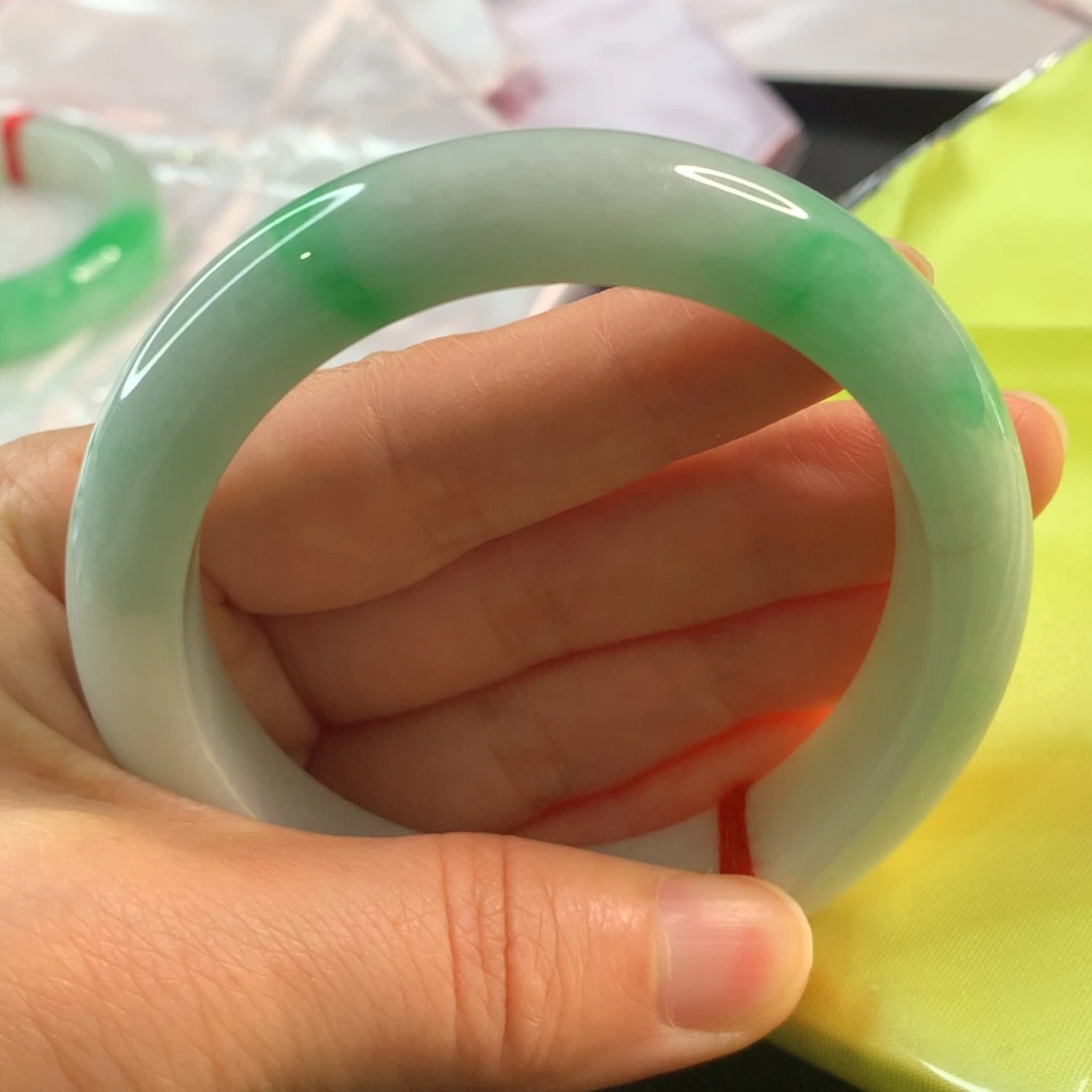 翡翠未镶嵌手镯翡翠手镯56.6