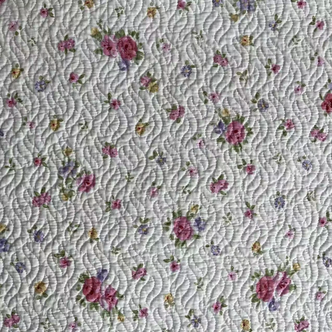 【绒兰】韩式里外全棉水洗绗缝夹棉多功能床垫床盖23号