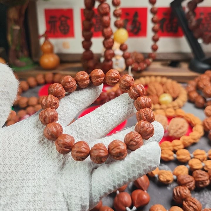 手串文玩核桃赤龙手串楸子核桃手串