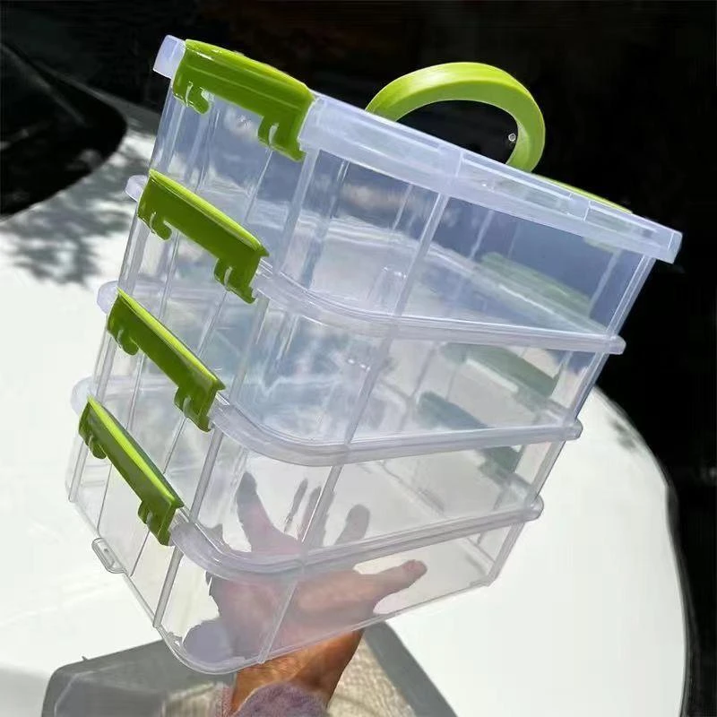 积木收纳盒子工具分类盒子装玩具积木小颗粒零件分格抽屉储物整理