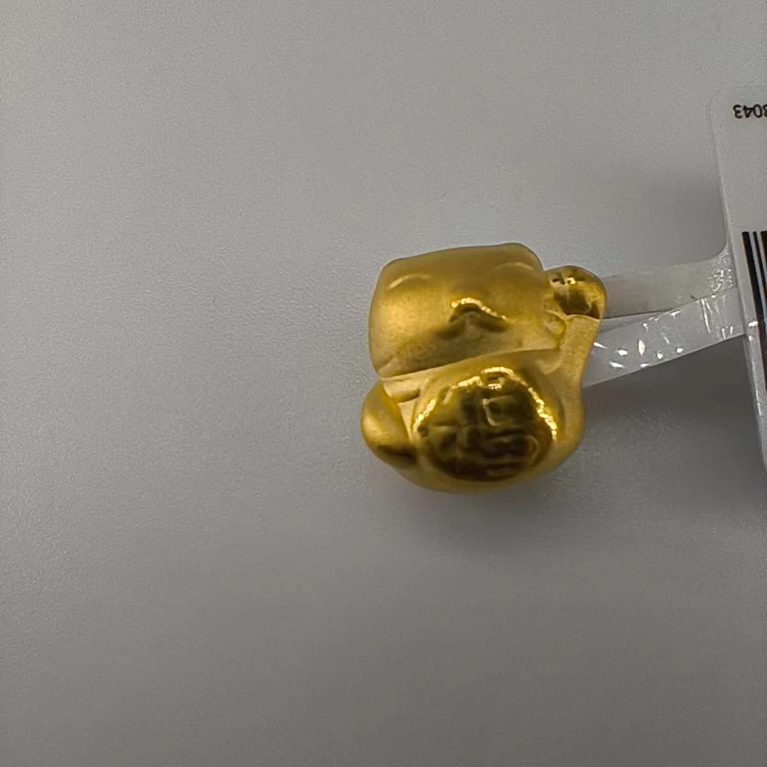 【陈晨专享】足金999饰品 招财猫吊坠 1.08 GP