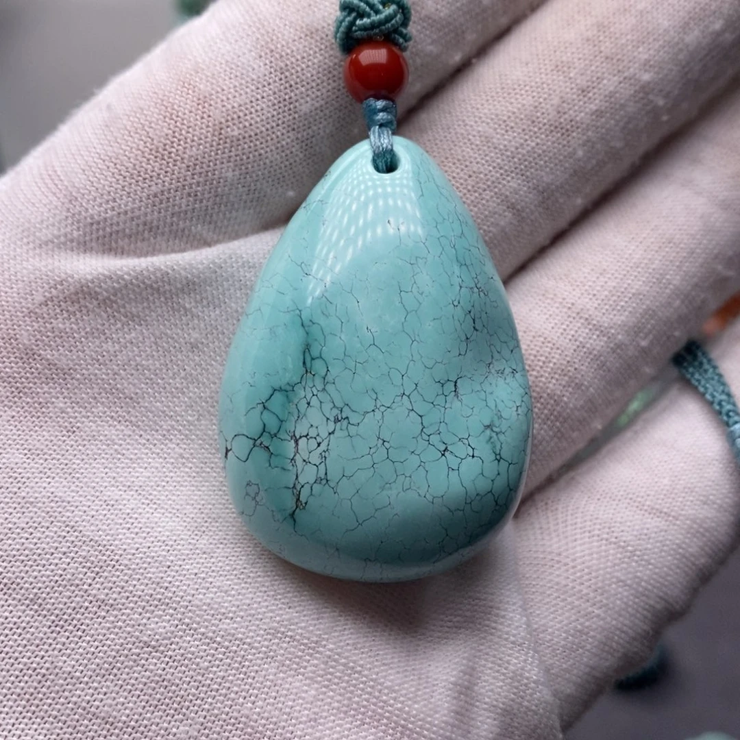 绿松石未镶嵌挂件