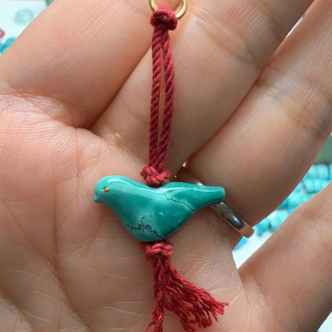 绿松石未镶嵌吊坠(不含链)