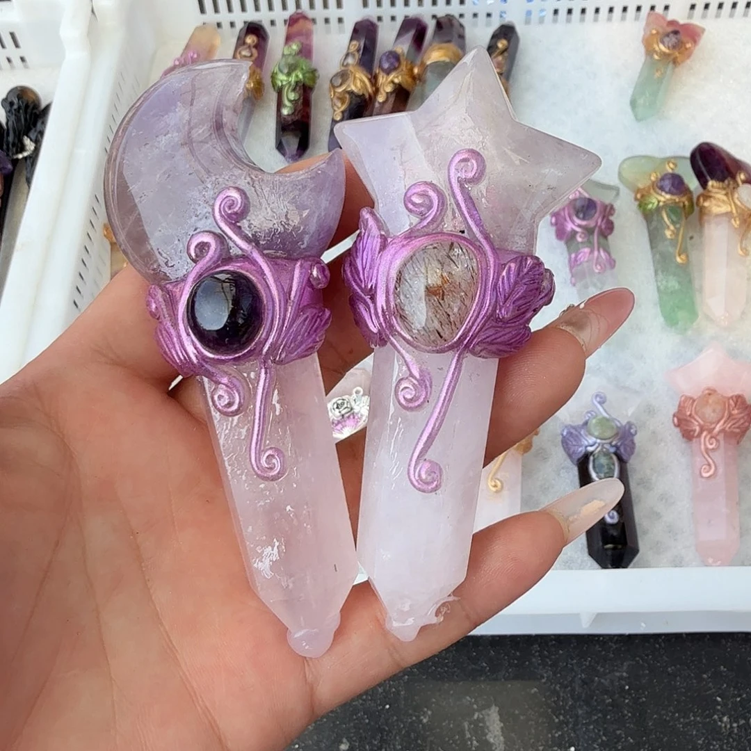 金****未镶嵌颈饰绿水晶紫水晶