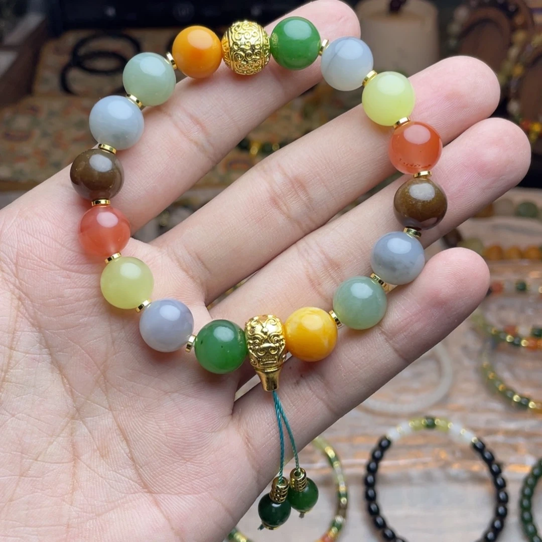 和田玉未镶嵌手链