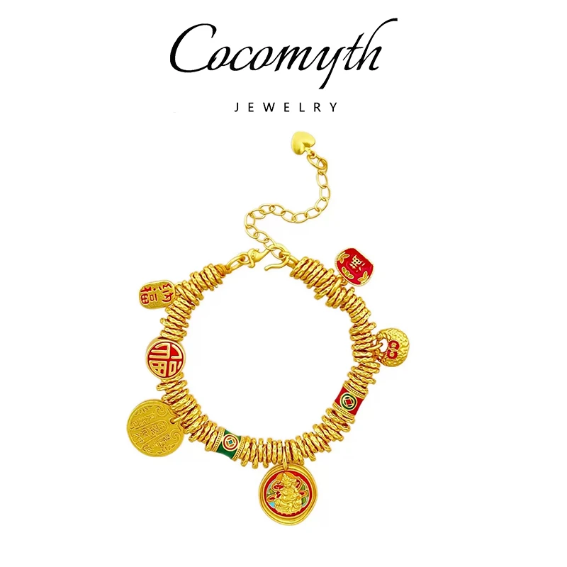 铜合金手链 COCOMYTH 轻奢时尚盘缠手链J101